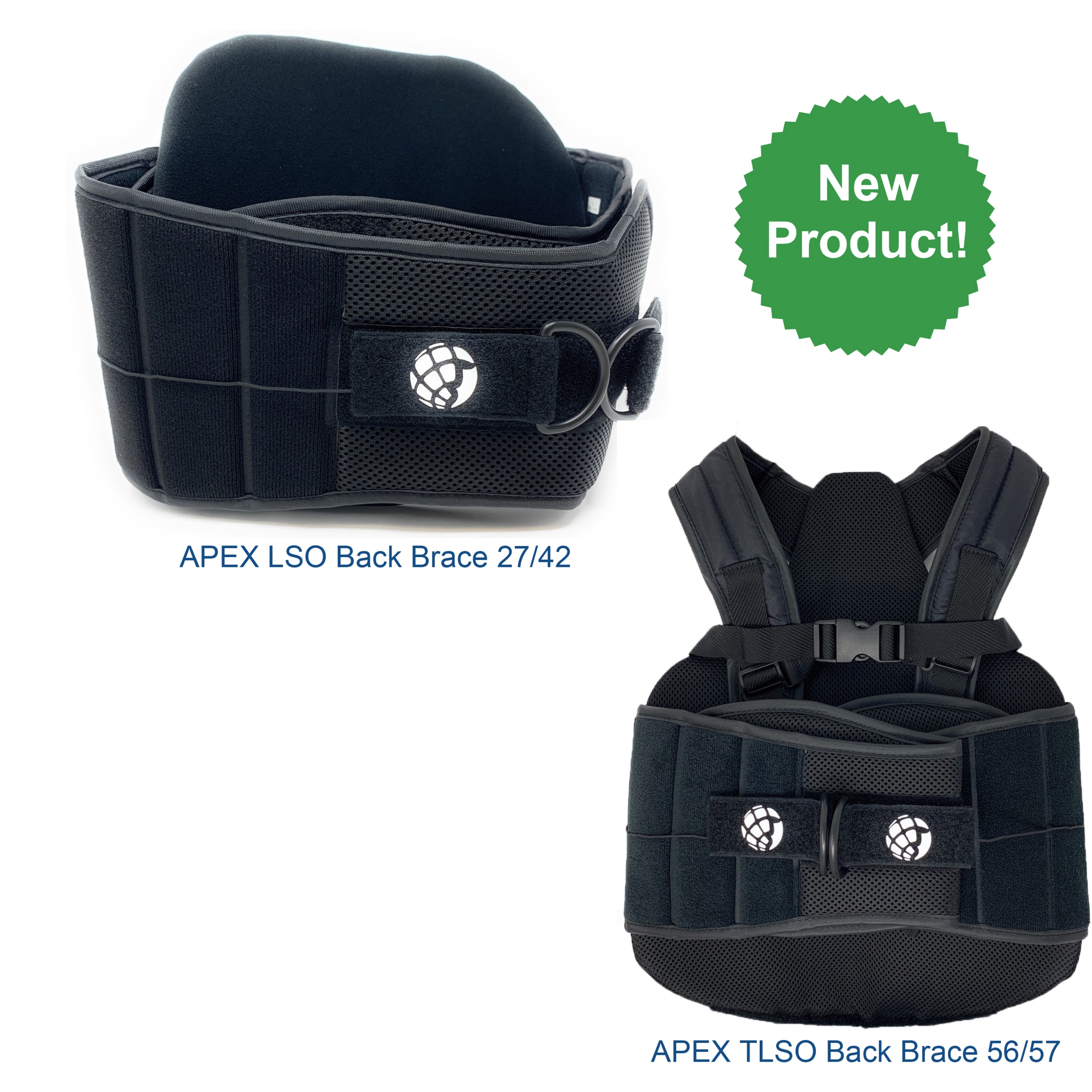 APEX LSO² & APEX TLSO Back Brace SUGGESTED HCPC: L0627 and L0642, L0631 and L0648, L0637 and L0650, L0456 and L0457