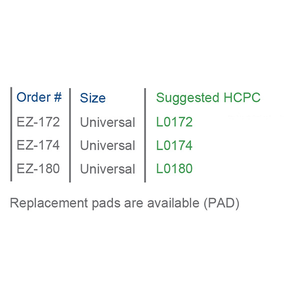 EZ Glide Collar Series SUGGESTED HCPC: L0172, L0174, L0180
