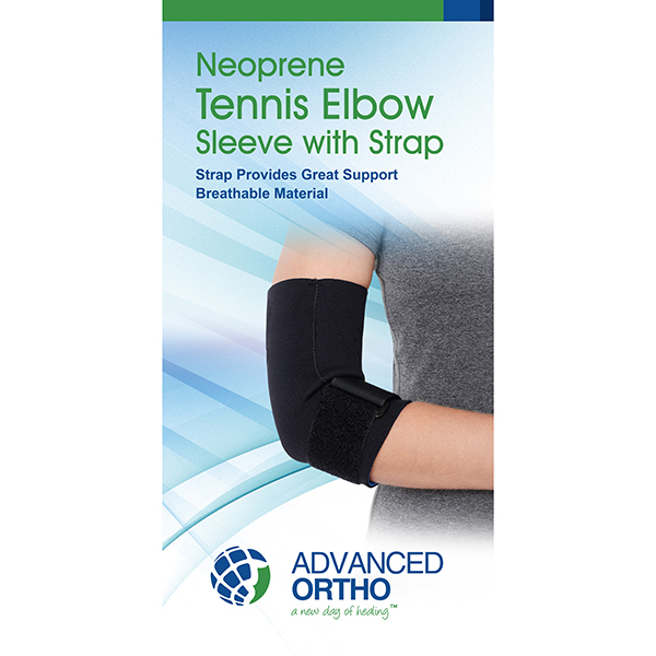 Neoprene Tennis Elbow Sleeve With Strap