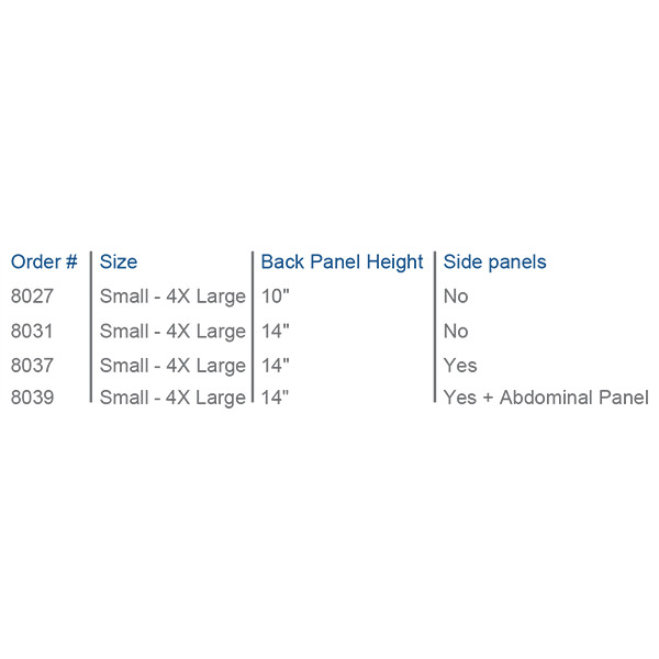 Transformer²  Back Brace® SUGGESTED HCPC: L0627 and L0642, L0631 and L0648, L0637 and L0650, L0639 and L0651