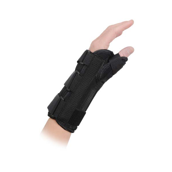 Velpeau Wrist Brace with Thumb Spica Splint Regular, Right Hand